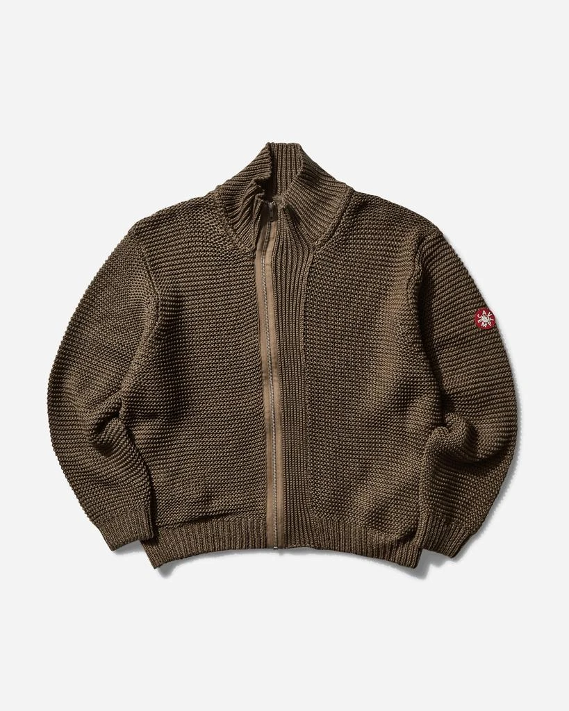 Cav Empt Men's Cotton Zip Up Knit Khaki 1