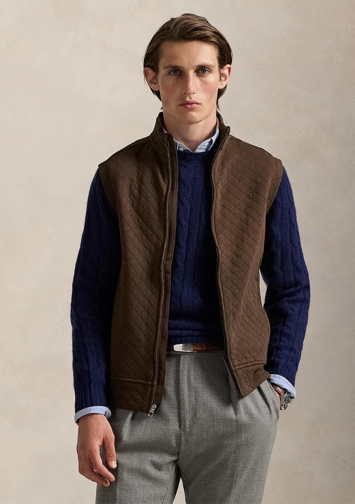 Ralph Lauren Men
s Quilted Double-Knit Jersey Vest