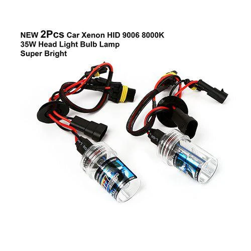 Fresh Fab Finds 2PCS 9006/HB4 HID Xenon Light Bulbs AC 35W 8000K 3500LM Headlight Fog Light Low/High Beam Replacement Bulbs 1