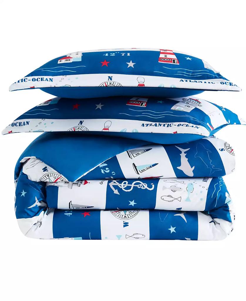 SOUTHSHORE FINE LINENS Atlantic Oversized Reversible 3-Pc. Comforter Set