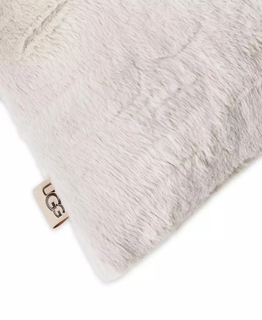 UGG Valor Textured Faux Fur Decorative Pillow, 20" x 20" 3