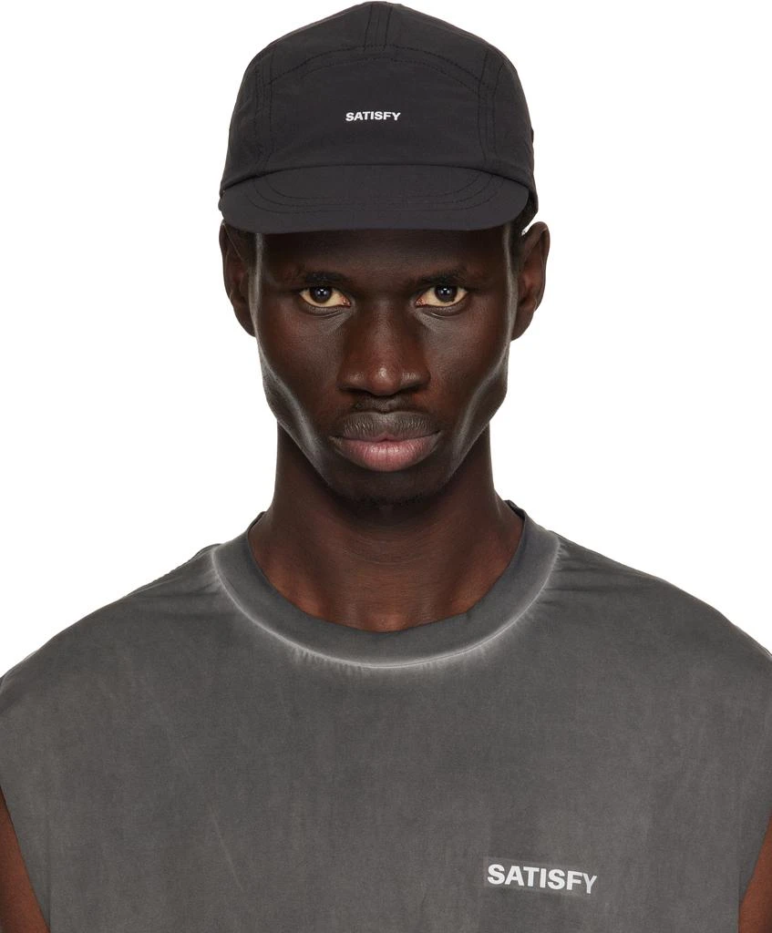 Satisfy Black Peaceshell Cordura Trail Cap 1