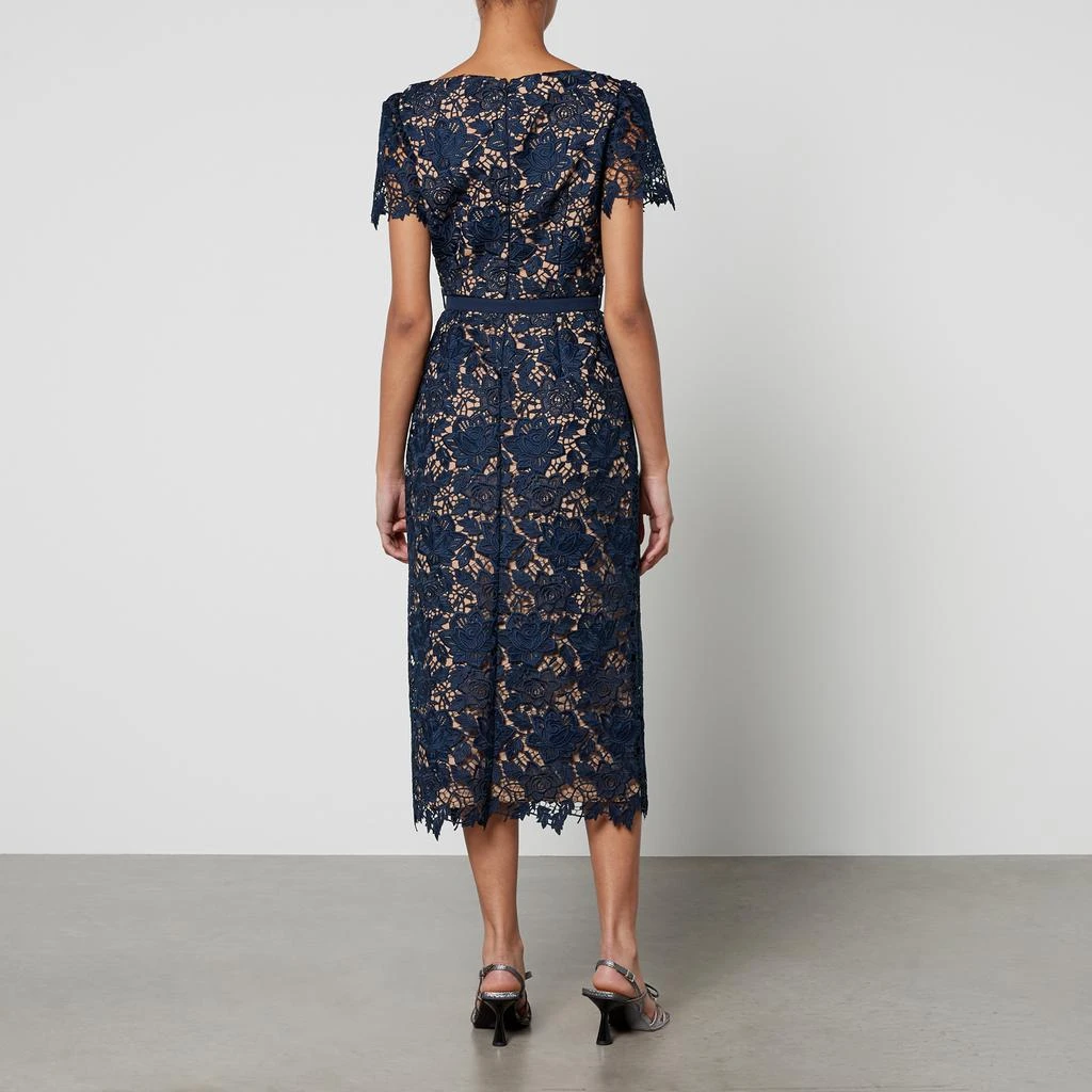 Self Portrait Guipure Lace Midi Dress 2
