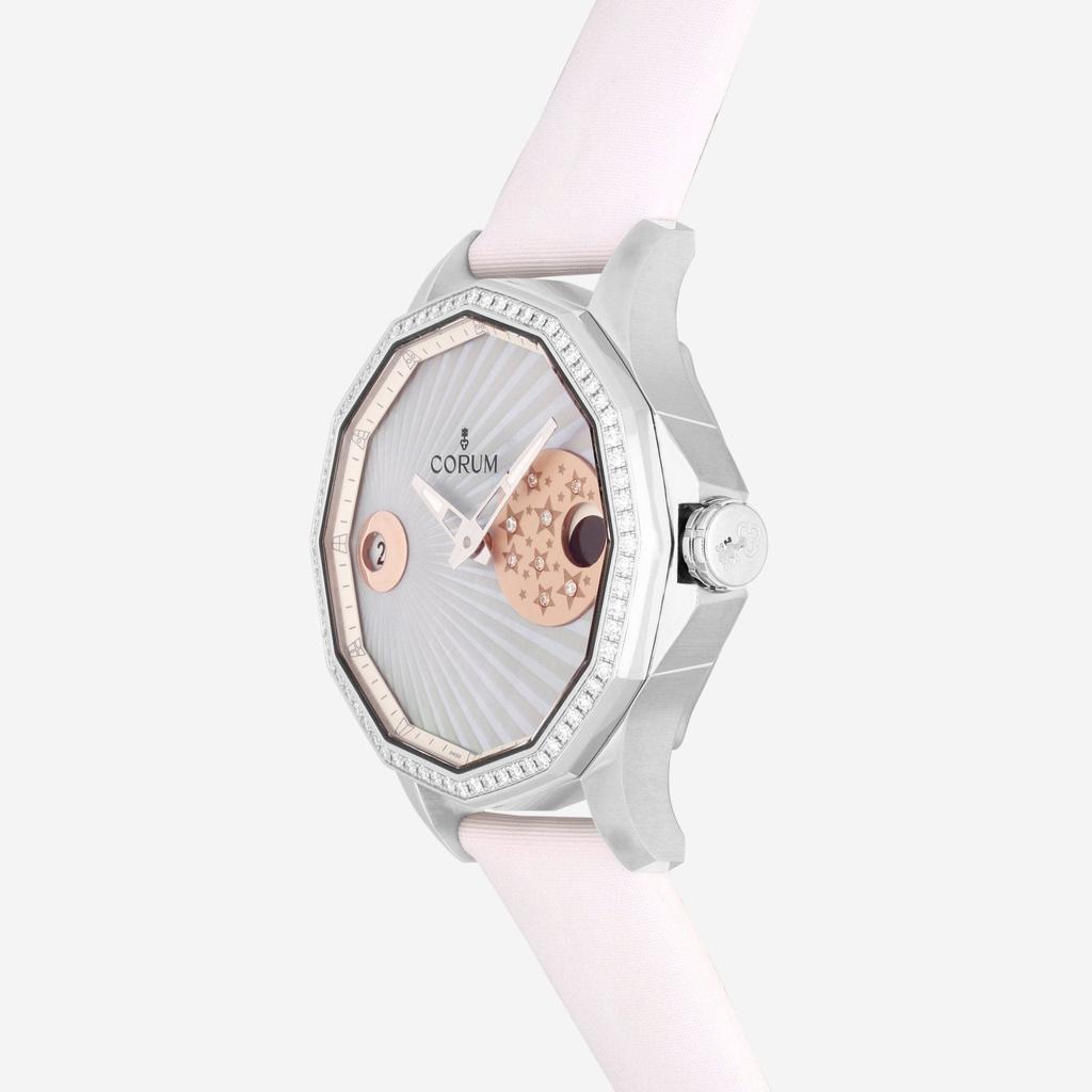 Corum Corum Admiral's Cup Legend 38 Mystery Moon Stainless Steel Automatic Ladies Watch A384/03116