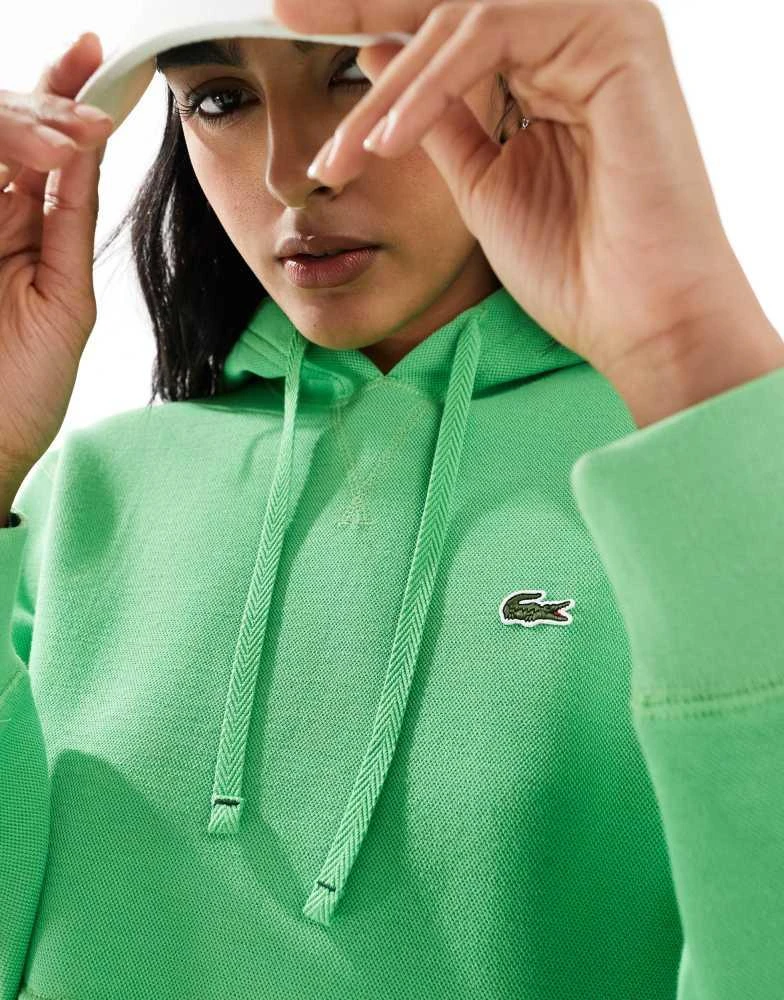 Lacoste Lacoste logo hoodie in bright green 3