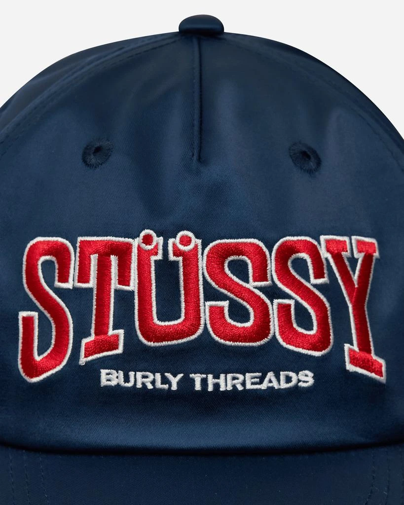 STUSSY Burly Threads Snapback Cap Navy 6