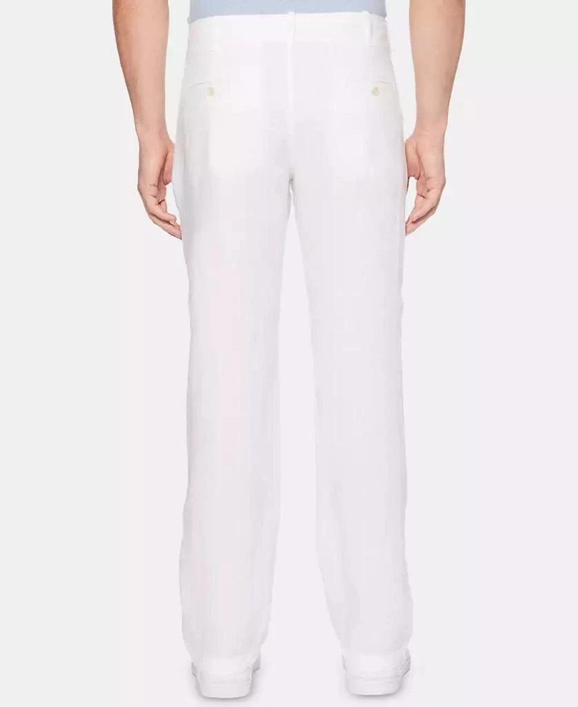 Perry Ellis Men's Regular-Fit 100% Linen Drawstring Pants 2