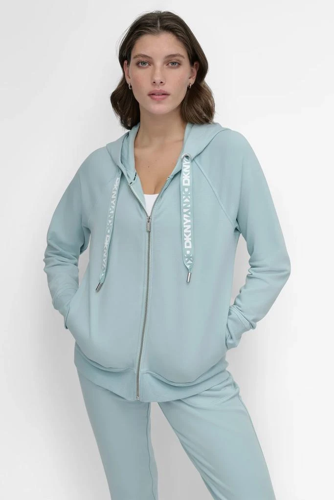 DKNY LOGO DRAWSTRING HOODIE 1