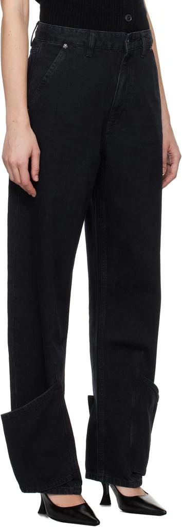 FRAME Black 'The Tab' Jeans 2