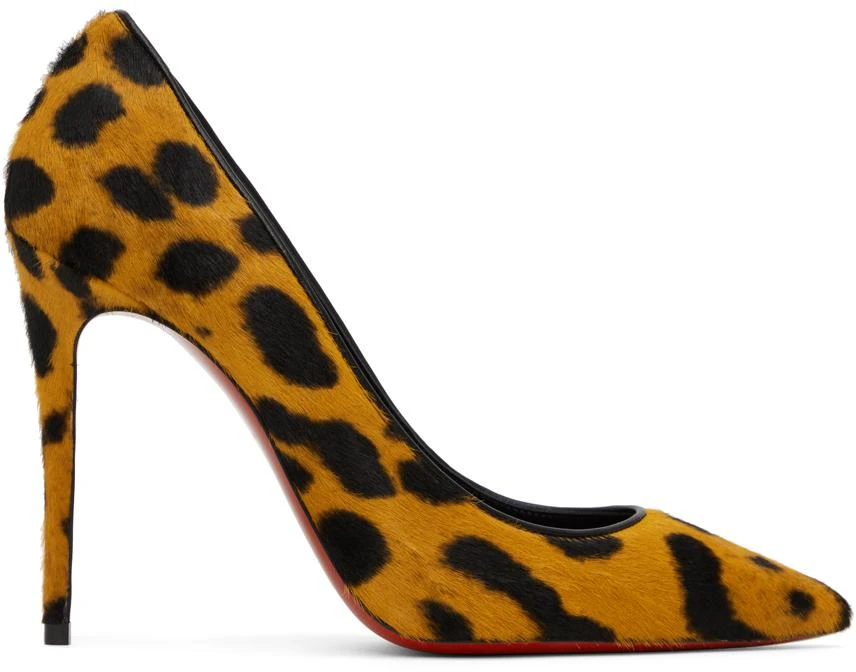 Christian Louboutin Orange & Black Kate 100 Heels 1