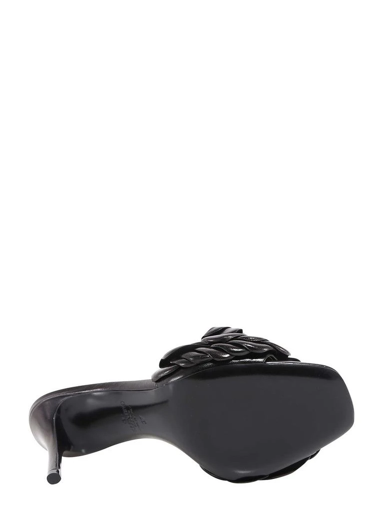 Valentino Valentino Floral Detailed Open Toe Mules 4