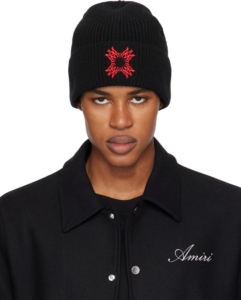 AMIRI Black 'MA' Quad Beanie 1