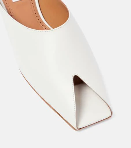 Alaïa Leather peep-toe mules 6