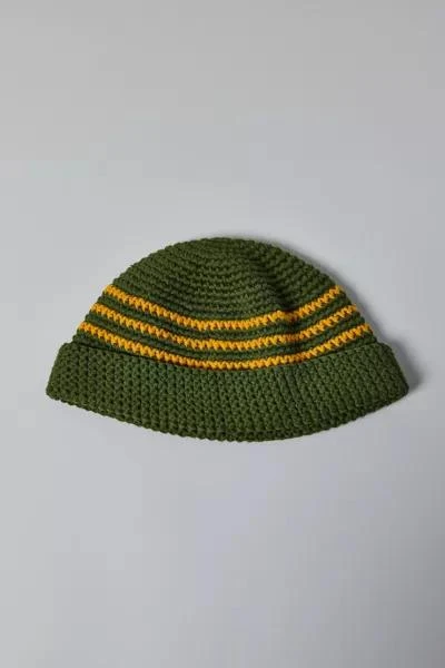 Urban Outfitters Stripe Knit Roll Cuff Beanie 1