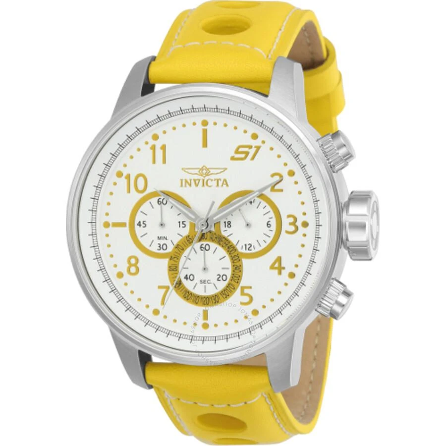 Invicta S1 Rally Chronograph GMT Quartz White Dial Men's Watch 24081 1