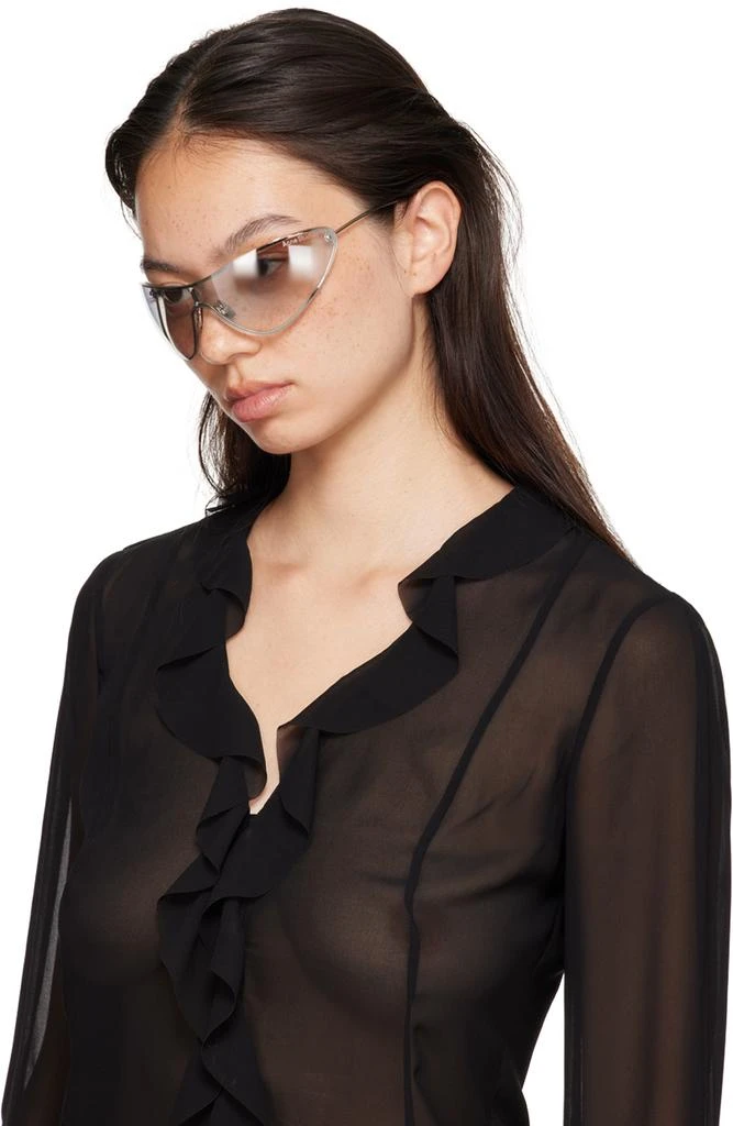 Acne Studios Silver Metal Frame Sunglasses 4