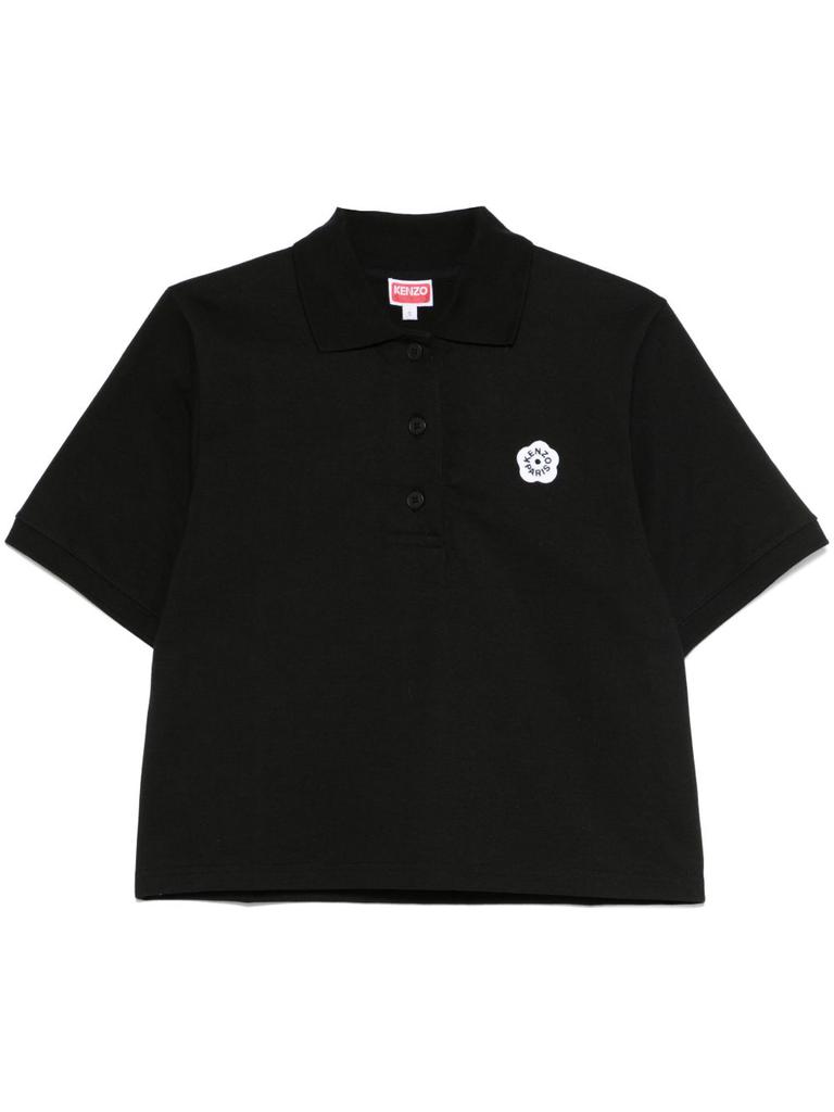 Tシャツ・カットソー KENZO Embroidered Cotton Oversize Polo Shirt Kenzo Kenzo T-Shirts And Polos - Women's Polo Shirts
