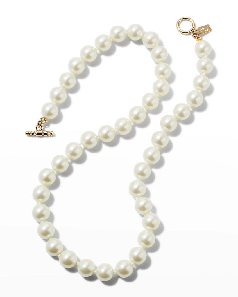 Kenneth Jay Lane Light Cultura Pearly Strand Necklace 3