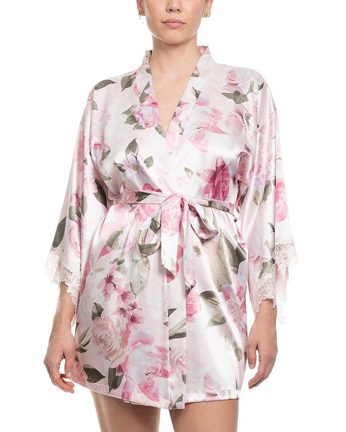 In Bloom Satin Wrapper Robe