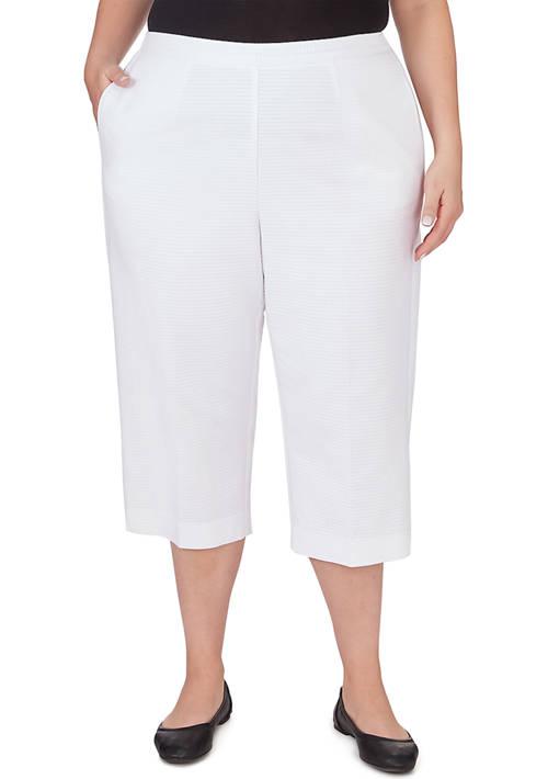 Alfred Dunner Dunner Plus Size Charleston Capri Pants