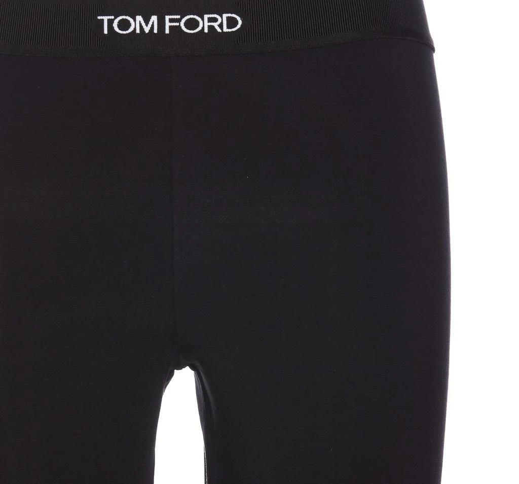 Tom Ford Tom Ford Logo-Waistband Stretched Cropped Leggings 4