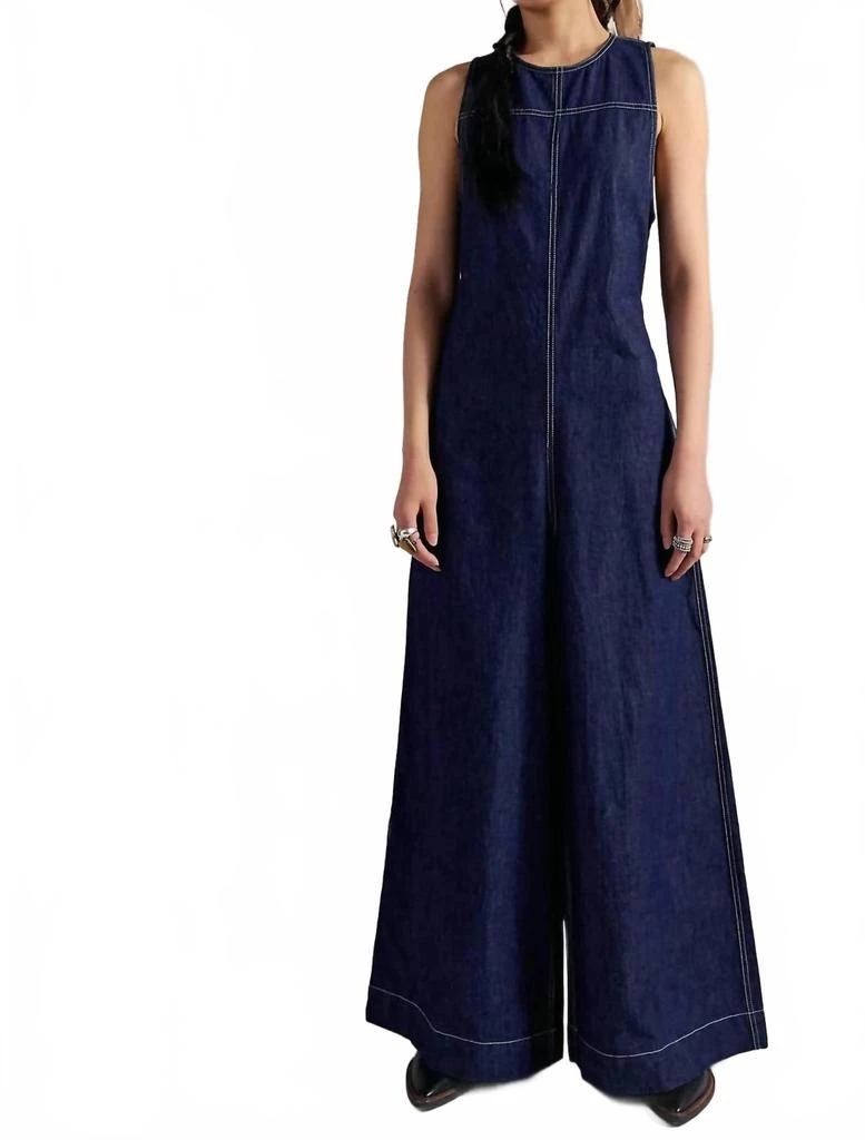 Free People Do No Wrong Sleeveless Jumpsuit In Chemistry