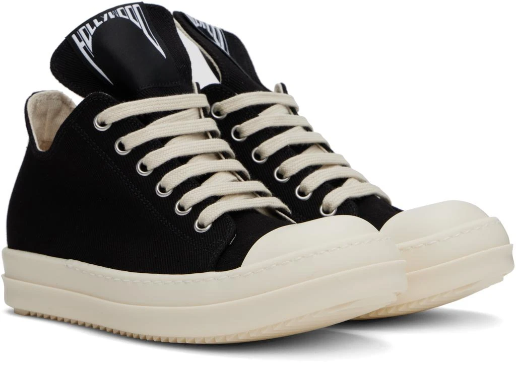 Rick Owens Black Hollywood Low Sneaks Sneakers 4