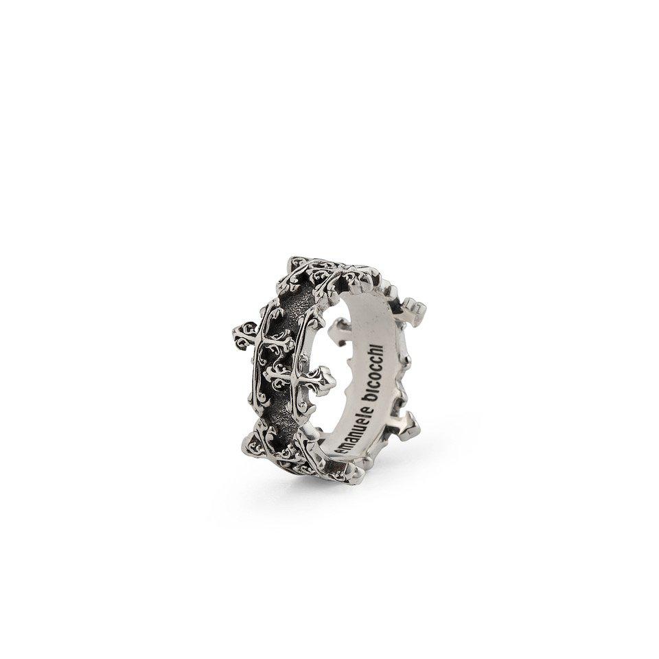 Emanuele Bicocchi Emanuele Bicocchi Avelli Cross Double Band Ring
