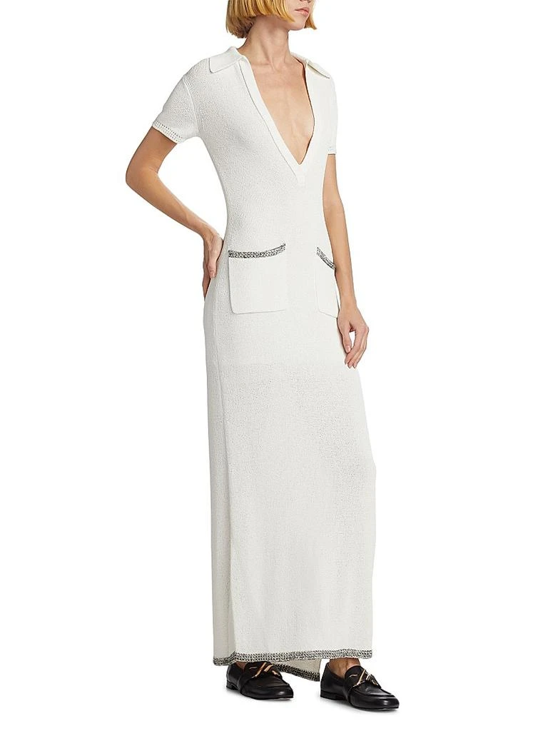Proenza Schouler Auden Textured Knit Maxi Dress - White Proenza Schouler Auden Textured Knit Maxi Dress - White