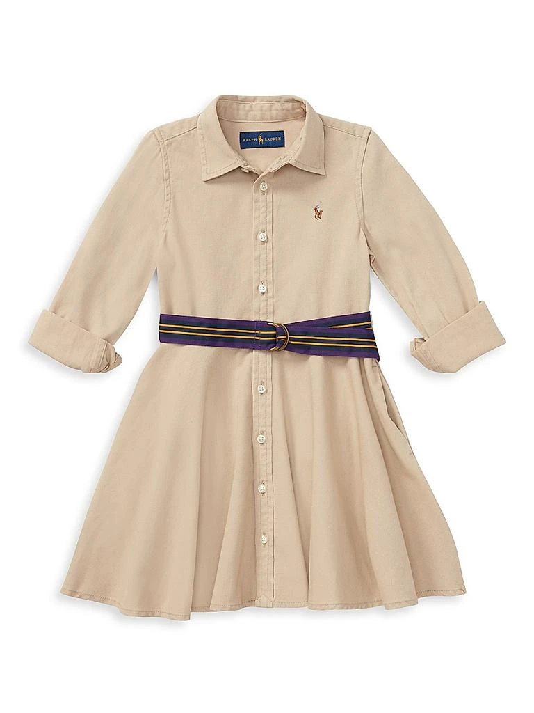 Ralph Lauren Little Girl's & Girl's Belted Chino Dress 1