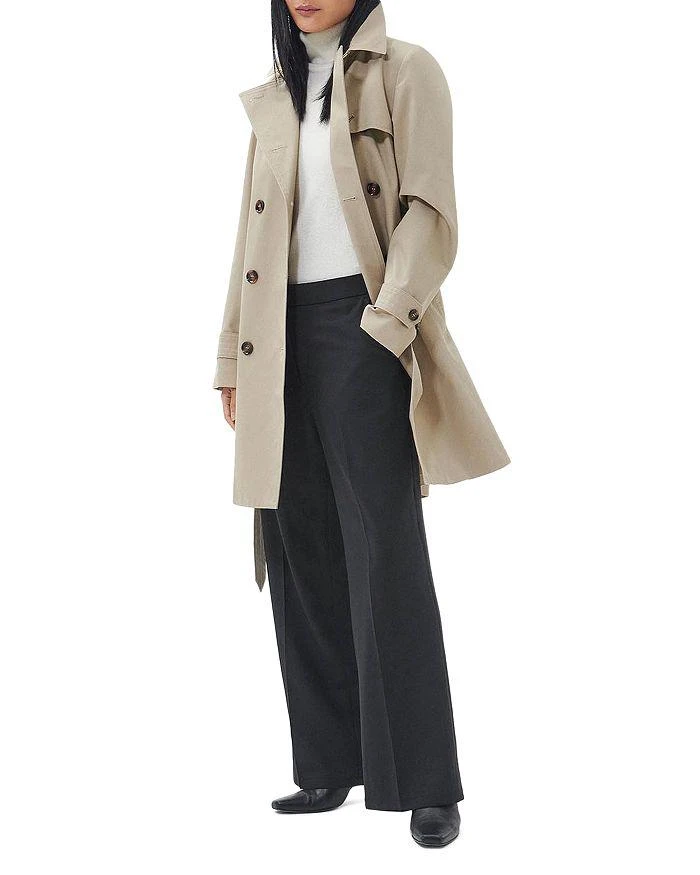 Barbour Greta Short Showerproof Trench Jacket 4