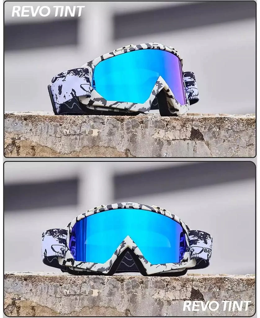 BATFOX Dirt Bike ATV Goggles Motorcycle Gear Riding Motocross Dirtbike 4-Wheeler MX DH Accessories Goggles Glasses for Men Women Youth UV400 Protection Dust-proof Anti-Slip Strap 8