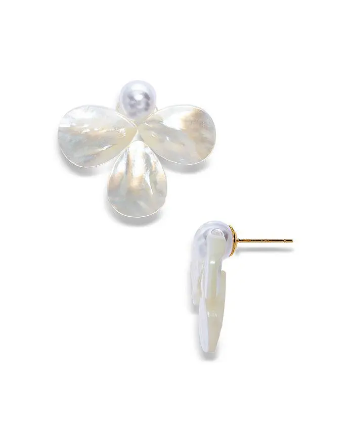 AQUA Petal Earrings - Exclusive