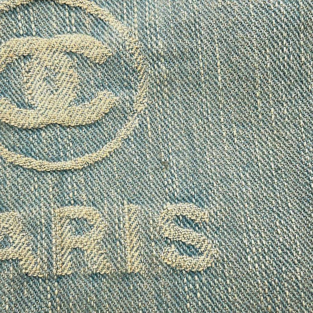 Chanel Chanel Light Blue Denim Small Deauville Tote Bag 8
