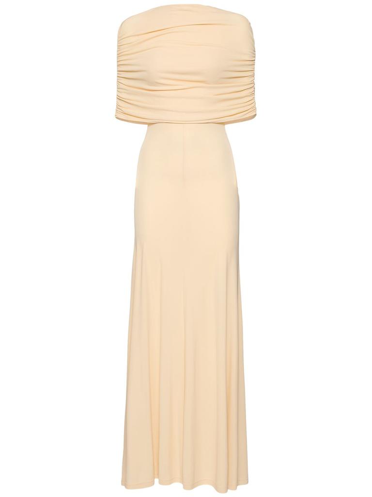 Esse Studios Bonachi Draped Cape Long Dress