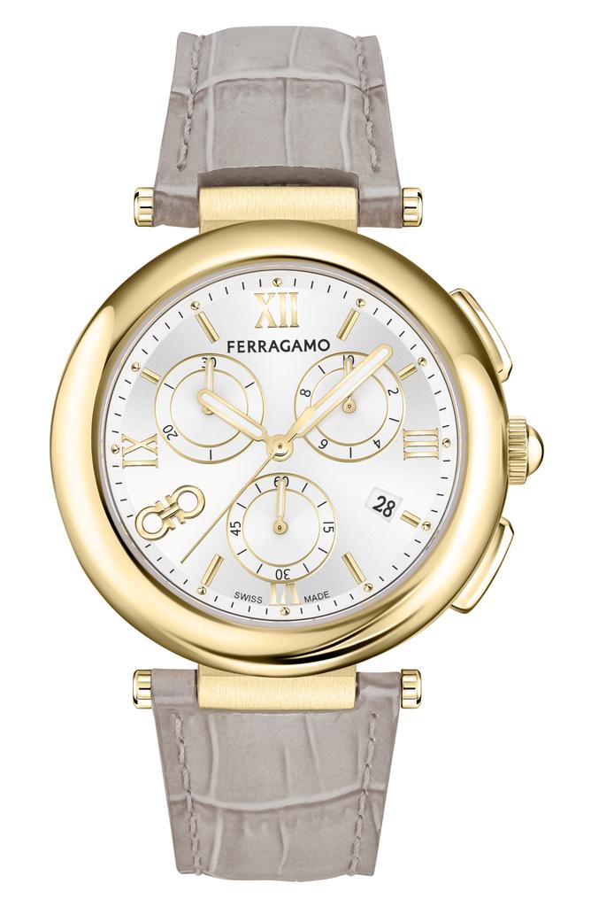 稀少 Ferragamo(フェラガモ) Legacy Chronograph Ladies Watch Ferragamo Legacy Chronograph Watch - Women's Quartz Watches