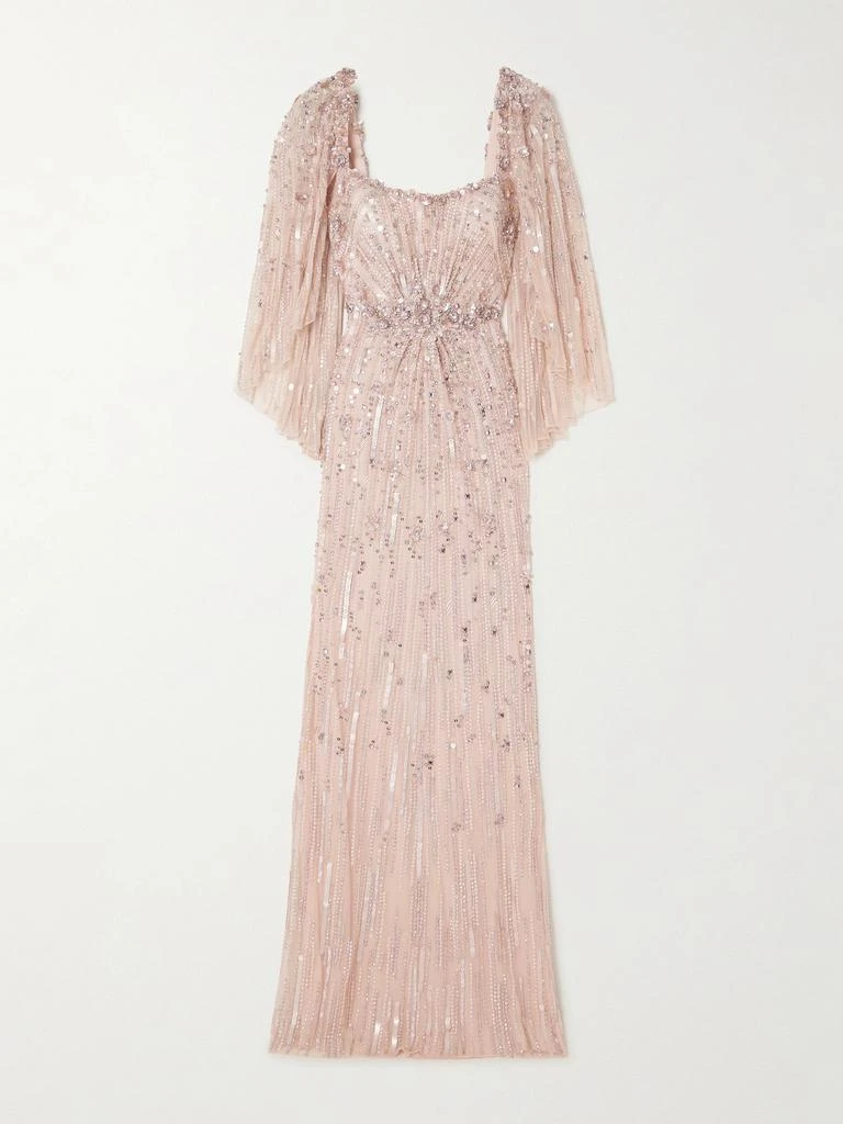 Jenny Packham Bright Star 带缀饰亮片绢网礼服 1