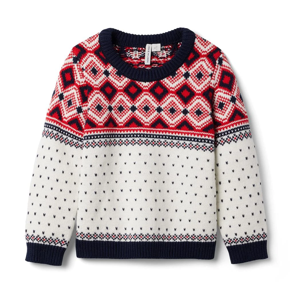 Janie and Jack Fair Isle Sweater (Toddler/Little Kids/Big Kids) 1