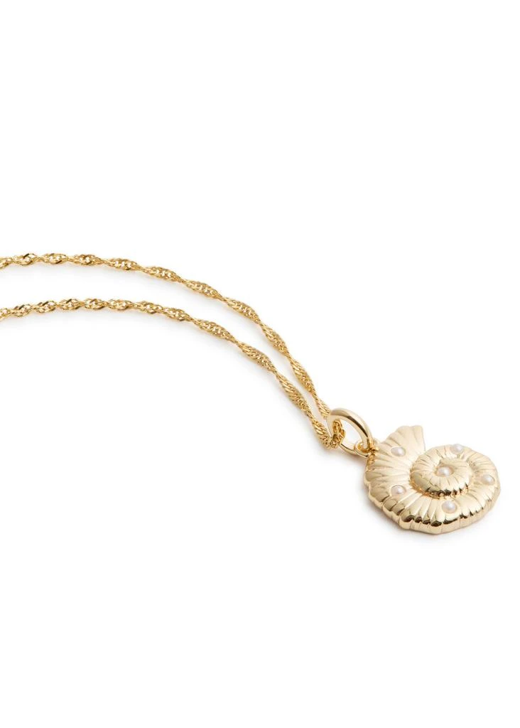 DAISY LONDON Shell 18kt gold-plated necklace 4
