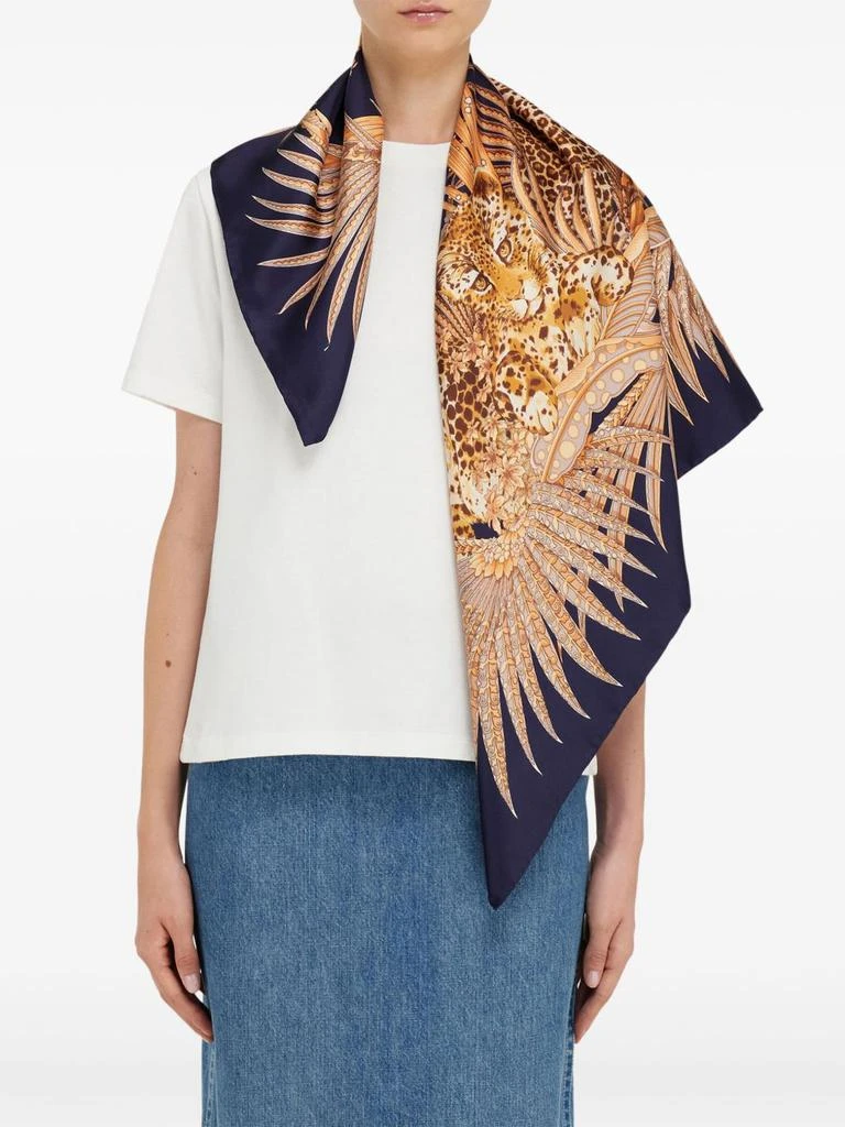 Ferragamo FERRAGAMO - Printed Silk Foulard 4