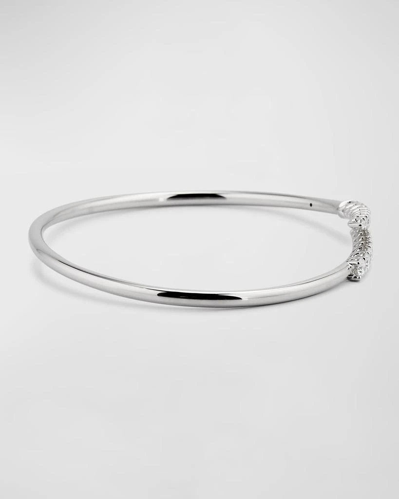 Memoire White Gold Diamond Bypass Bracelet 4