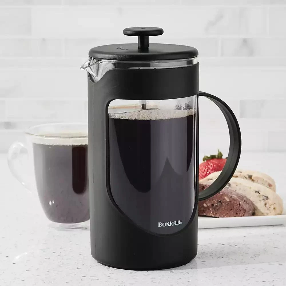 Bonjour Coffee Unbreakable 40oz Plastic French Press with Lock and Toss™ Filter 6
