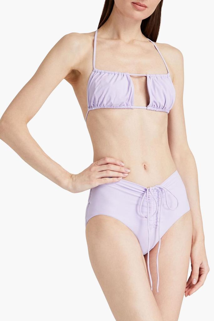 Christopher Esber Odessa ruched high-rise bikini briefs