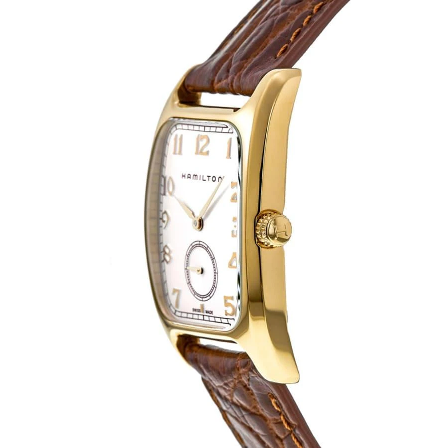 Hamilton American Classic Boulton Quartz White Dial Leather Strap Men's Watch H13431553 2