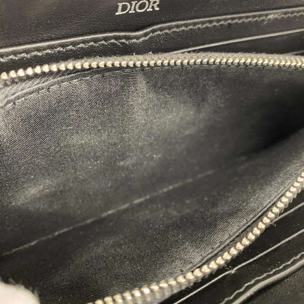 Dior Leather Long Wallet (Bi-Fold) (Pre-Owned) 5