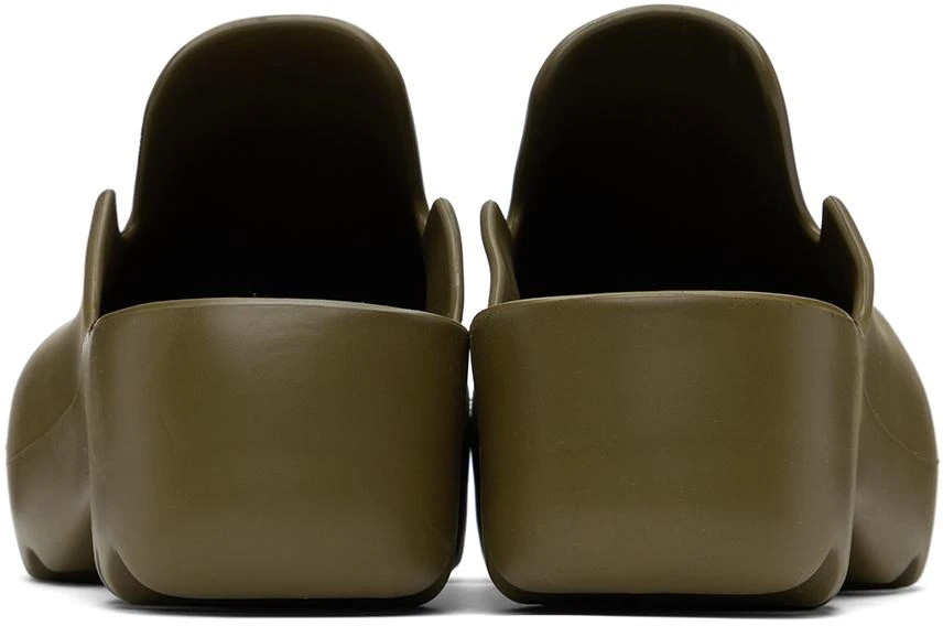 Bottega Veneta Khaki Flash Clogs 2