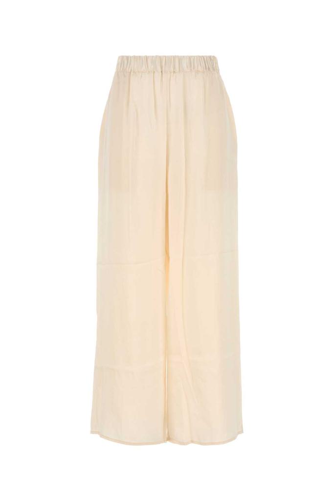 Le Kasha Ivory Silk Wide-leg Pant