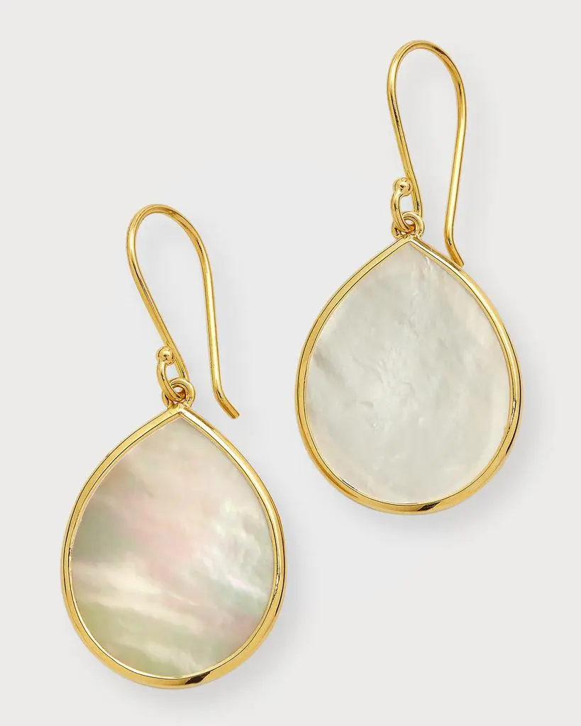 Ippolita Small Stone Teardrop Earrings in 18K Gold