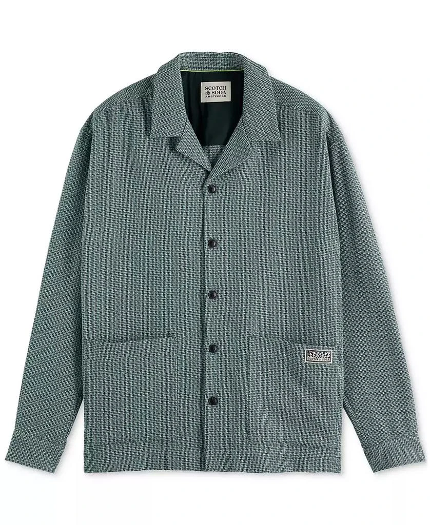 Scotch & Soda Men's Relaxed-Fit Textured Shirt Jacket 3