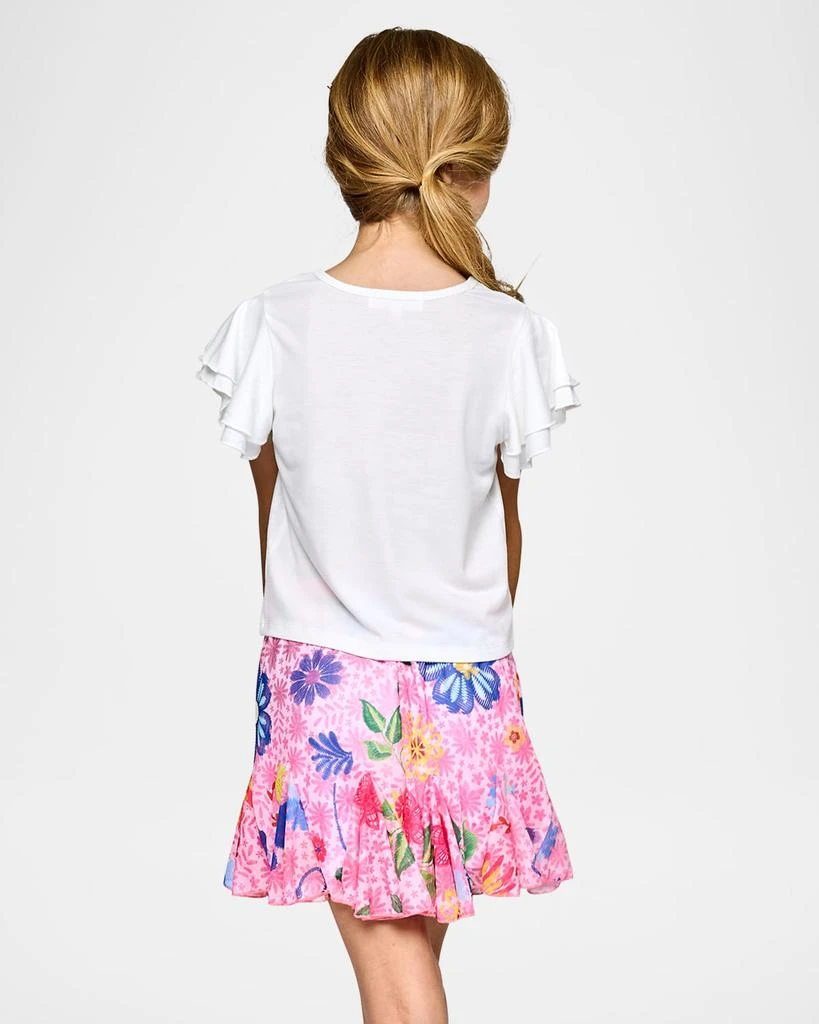 Hannah Banana Girl's Love Embellished T-Shirt, Size 4-14 4